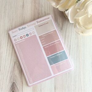 LC Lauren Conrad Health & Exercise Planner Notepad